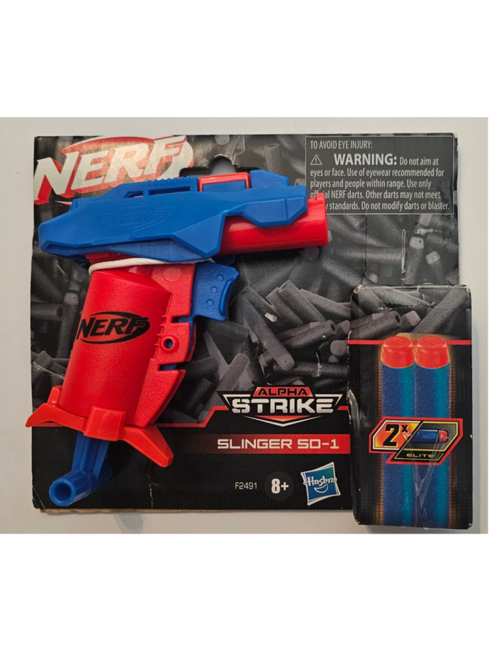 Boys Nerf Alpha Strike Slinger SD-1 Toy Blaster One Size Red Blue
